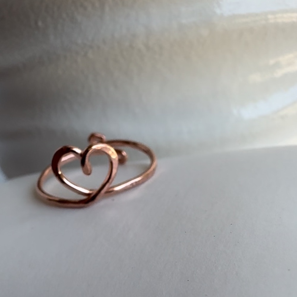 Artisan Toe Ring Copper Adjustable - Picture 12 of 12